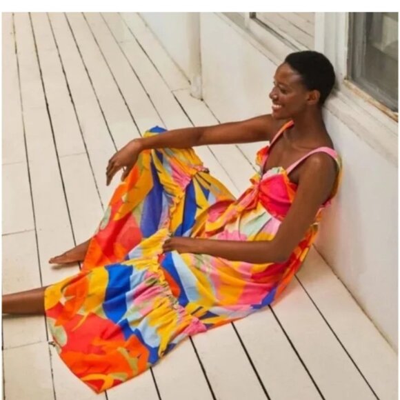 Farm Rio Tropical Sunset Maxi Dress - Picture 4 of 15